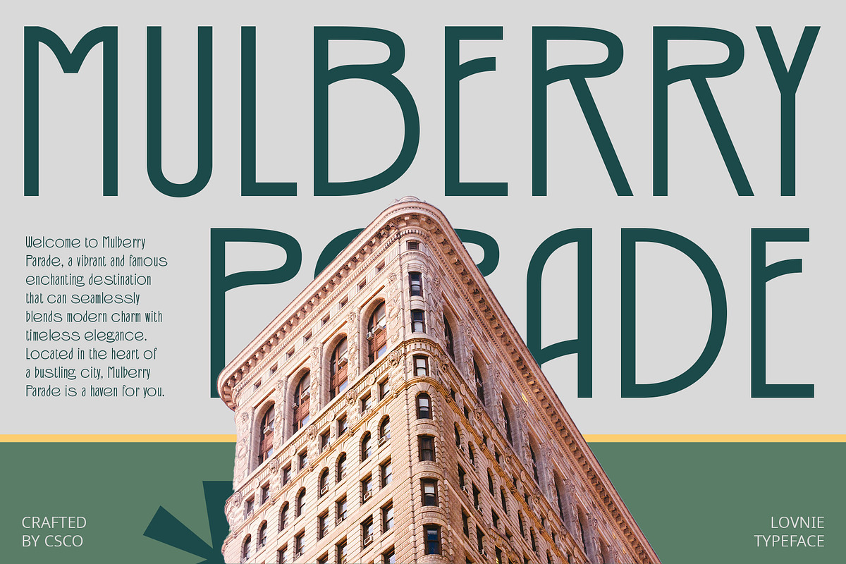 Lovnie – Art Deco Font, a Sans Serif Font by Craft Supply Co. (Photo 6 of 8)