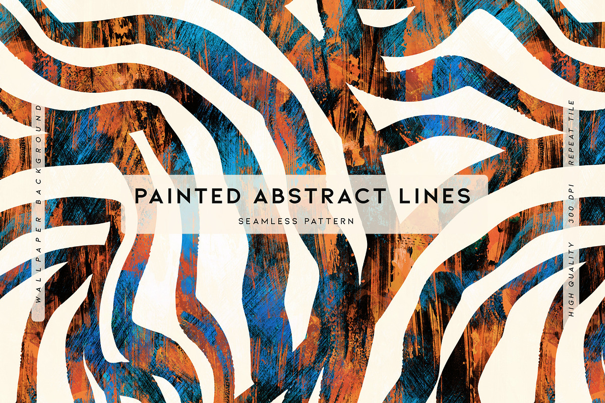 Painted Abstract Lines, a Wallpaper Graphic by MalyskaStudio (Photo 1 of 9)