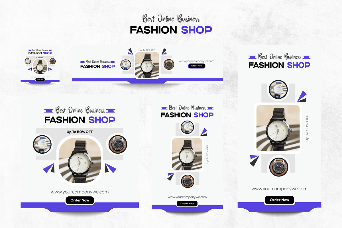 Business Web Banner Ads Set, a Marketing Template by Tahnix Creative (Photo 1 of 2)