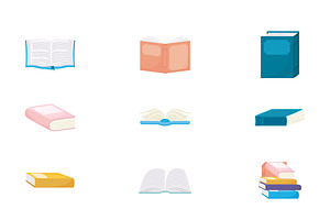 Book Day Illustrations Set, a Templates & Theme by studiogstock
