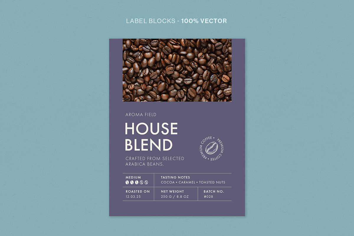 Product Label Template Set, a Resume Template by BrandPacks