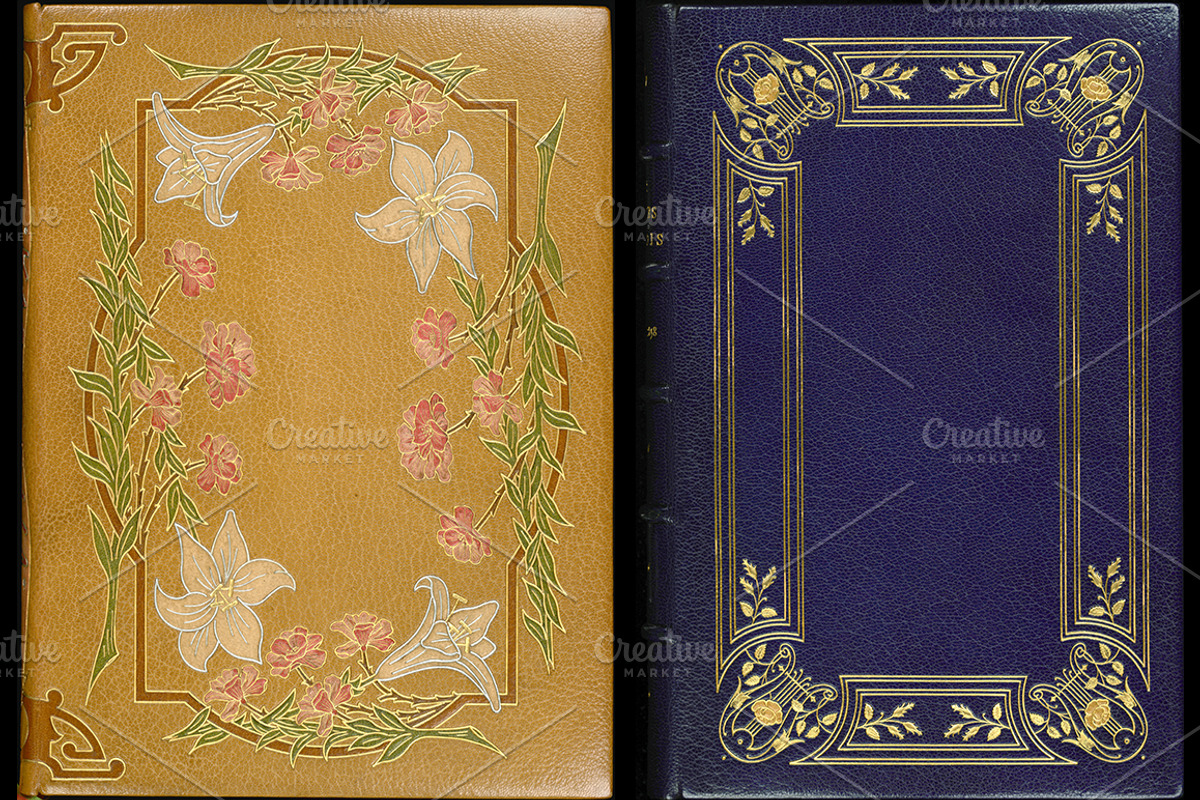 Antique Book Covers, a Texture Graphic by Blue Line Design (Photo 11 of 24)