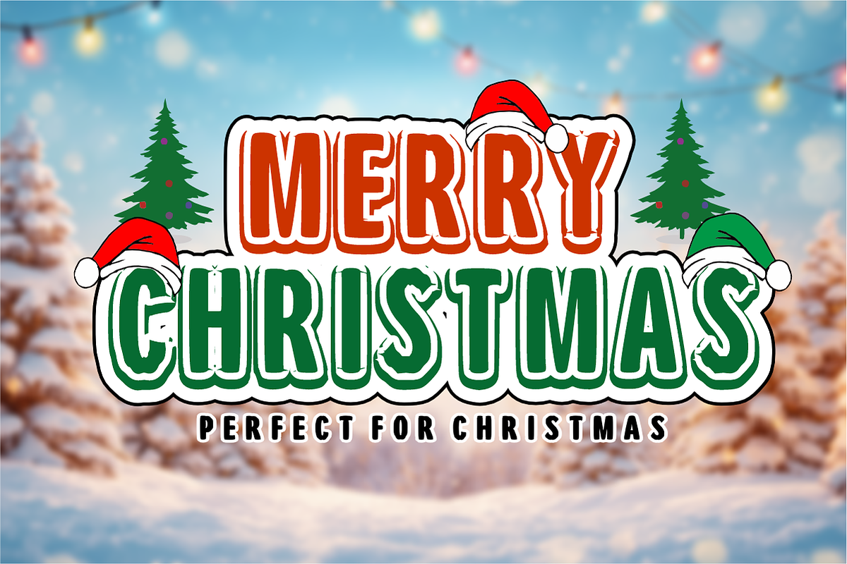 Santa Cartoon - Christmas Font, a Sans Serif Font by KiddoGlyphs Studio (Photo 2 of 4)