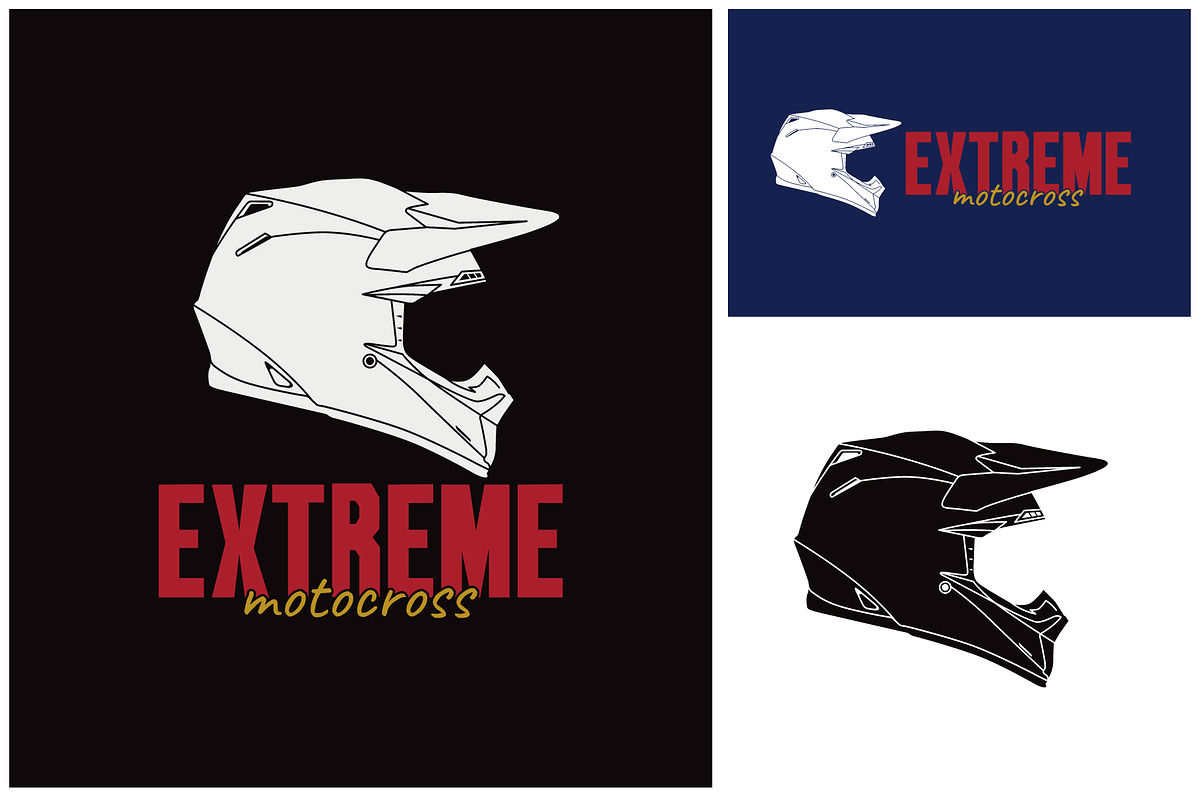 Motocross Helmet Logo Illustration, a Branding & Logo Template by Atlantis X Nurman Arbai (Photo 2 of 2)