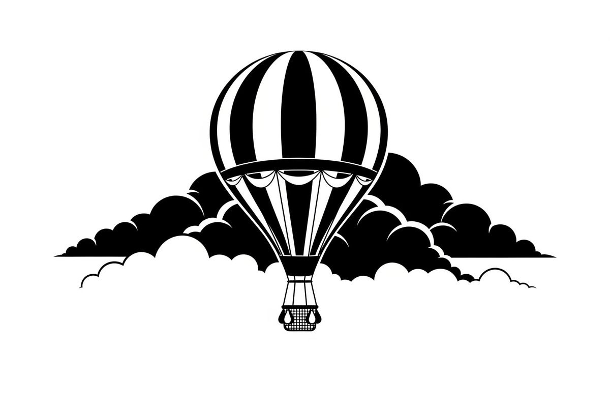 Hot Air Balloon Sky Bundle, an Illustration by yasushie (Photo 19 of 31)