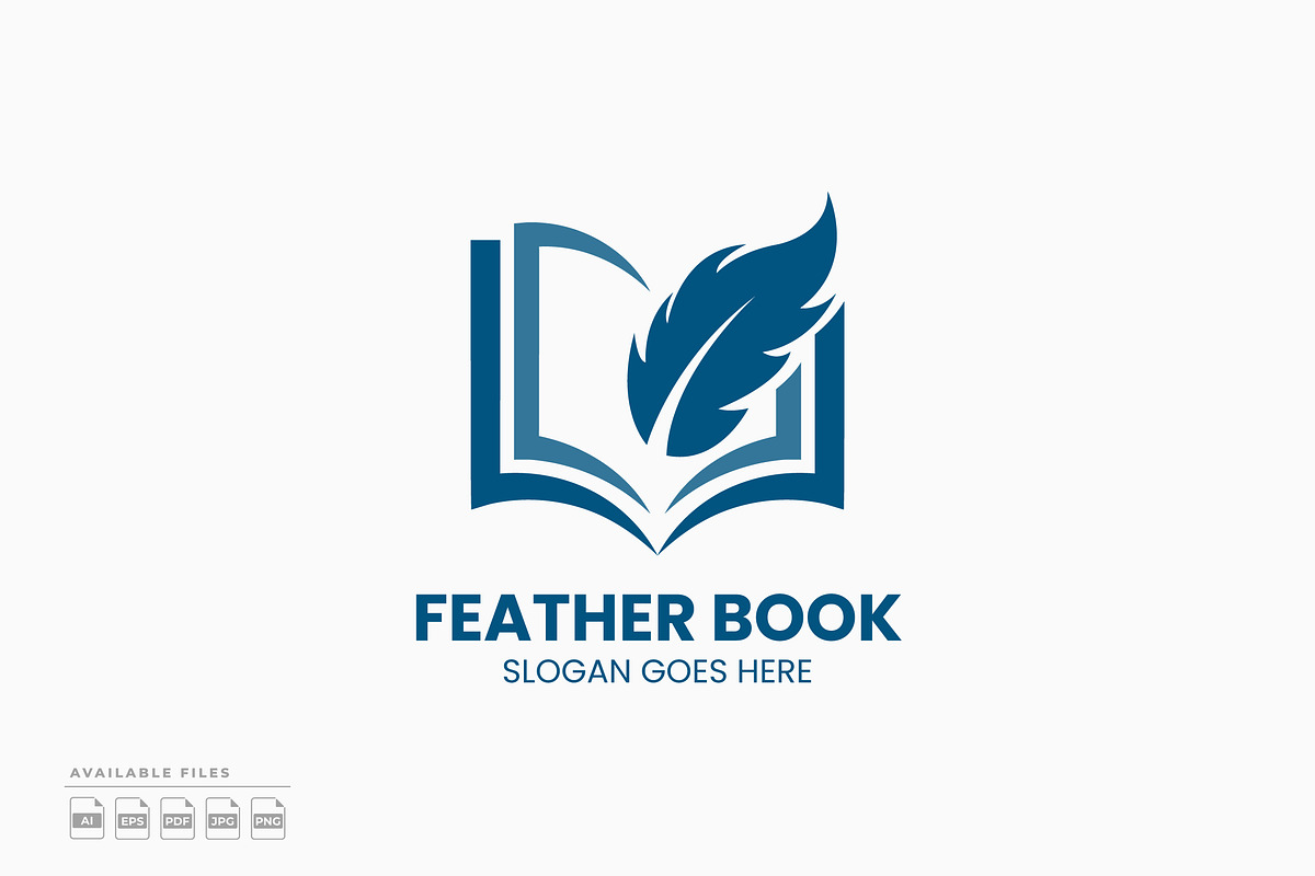 Feather Book Logo, a Branding & Logo Template by Zeer Graphic
