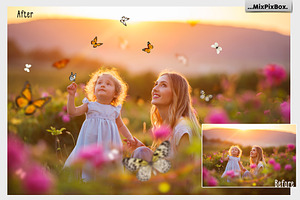 Butterflies Photo Overlays