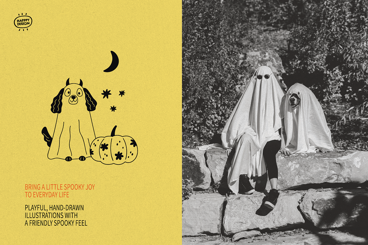 Halloween Doodle Illustrations, a Seasonal Illustration by happpydesign (Photo 4 of 11)