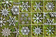 200 Snowflakes Bundle | Cut Files, a Decorative Illustration by pixaroma (Thumbnail 2 of 9)