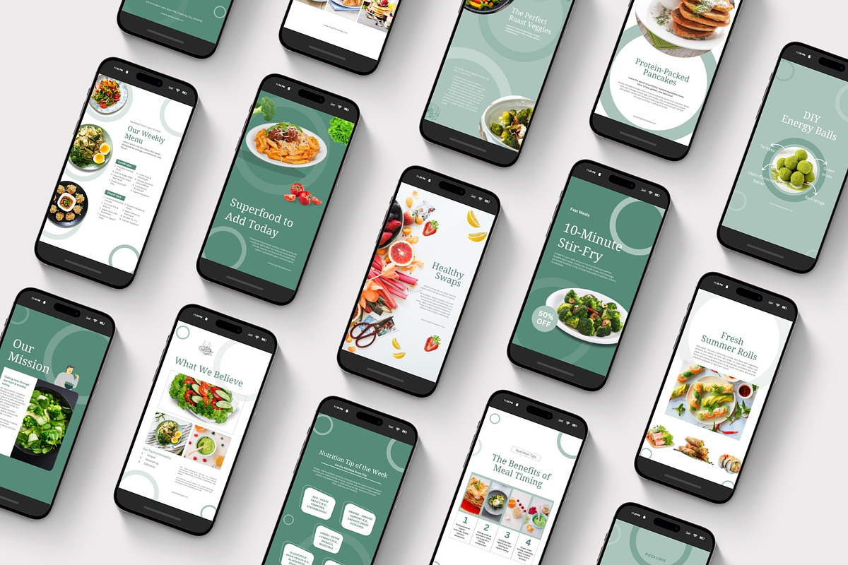 Food & Restaurant Instagram Bundle, a Social Media Template by TheBrightGrap (Photo 9 of 23)