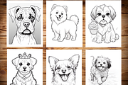 Puppy Coloring Pages for Kids, a Brochure Template by LA Design (Thumbnail 3 of 10)