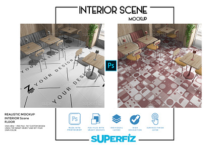Restaurant/Café Style (PSD) Mockup