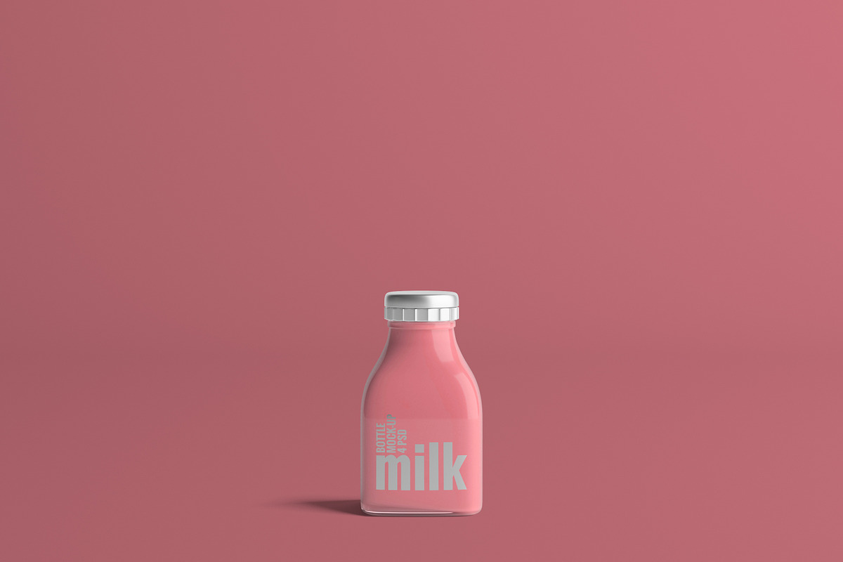 [-33%] Milk Bottle Mock-Up Bundle #1, a Packaging Mockup by AY Mock-Ups (Photo 15 of 17)