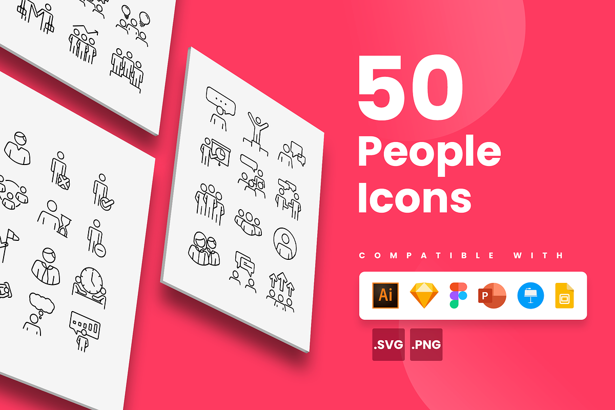 People Icons, a Marketing Template by Slidesmash (Photo 1 of 3)
