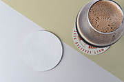 Beer Coaster Mockup, a Cups & Container Mockup by Graphicnugget (Thumbnail 7 of 8)