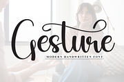 Gesture | Script Font, a Handwritten Font by Scratchones (Thumbnail 1 of 8)