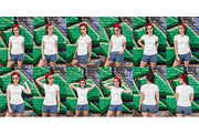 Female T-Shirt in City Mockups Vol3, a Shirt Mockup by Hi, Mock-Up! (Thumbnail 9 of 9)