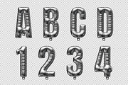 Party Balloon Font, a Font by Handmadefont (Thumbnail 9 of 9)