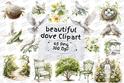 Beautiful Dove Clipart, an Object Illustration by Digital Xpress (Thumbnail 1 of 7)