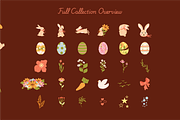 Folk Easter Spring Collection Set, a Seasonal Illustration by Invisual Studio (Thumbnail 2 of 11)