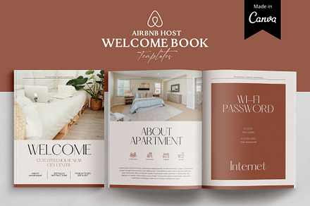 Airbnb Welcome book template CANVA