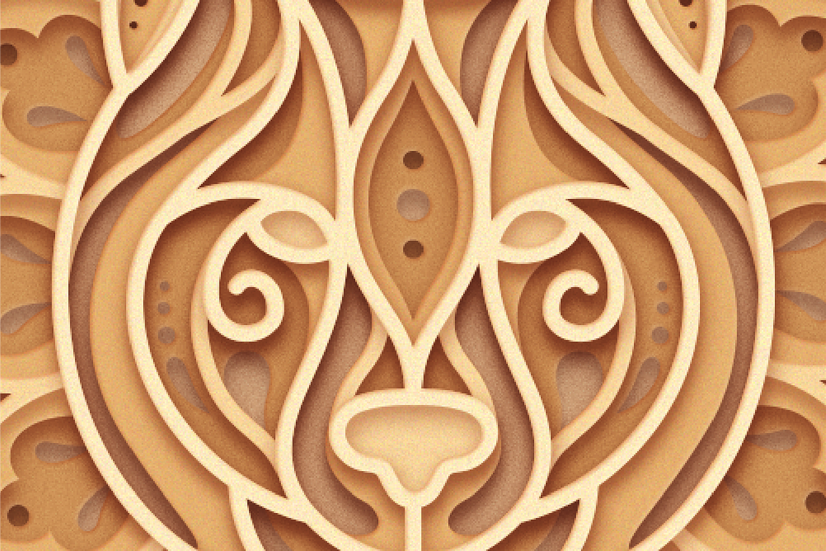 Bear 3D Mandala - SVG Laser cut file, an Object Graphic by Arshad Ali (Photo 3 of 8)