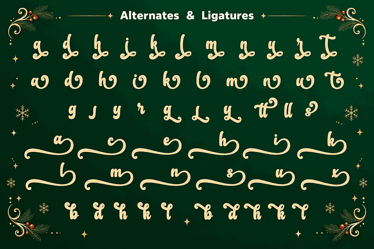 Christmas Font - Christmas Kindness, a Handwritten Font by Mozatype (Photo 10 of 11)