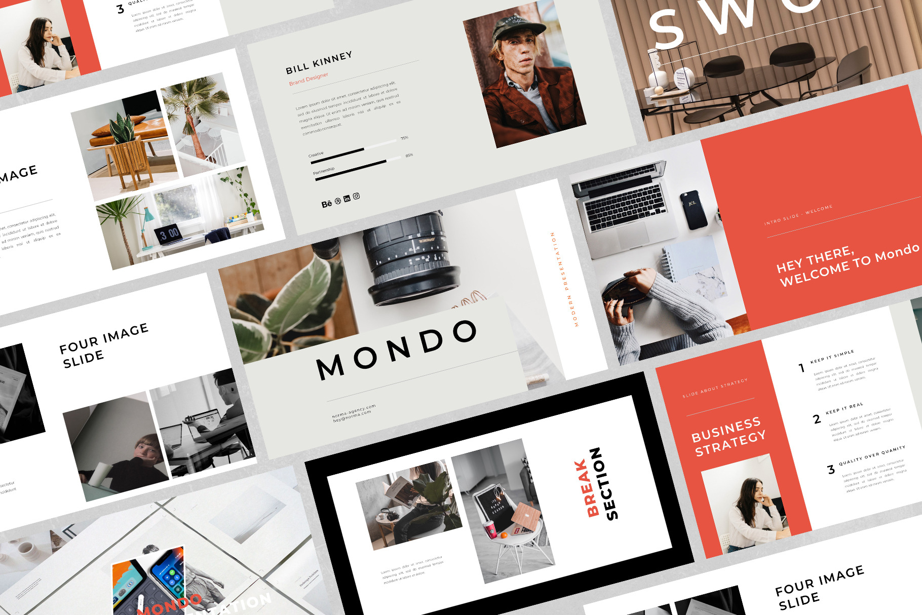 Mondo - PowerPoint Template, A Presentation Template By Bervisual