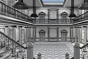 3Dmodel Grand Hall Lobby Staircase 2, an Architecture 3D Model by Giimann (Thumbnail 16 of 16)