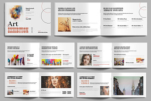 Minimal Art Gallery Brochure Design, a Design Template by MightyDesign