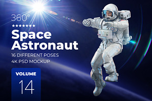 3D Mockup Space Astronaut 14