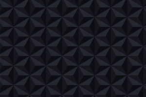 Black Geometric Seamless 3d Textures