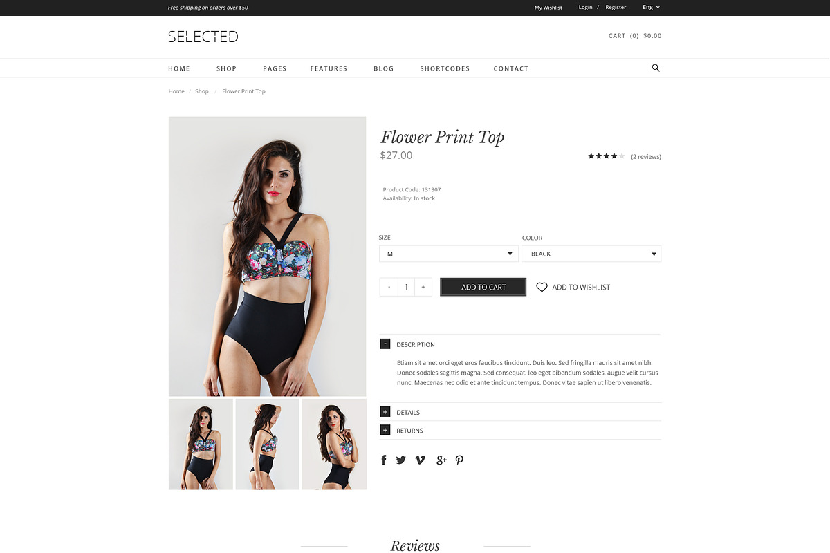 SELECTED- ecommerce PSD template, a Websites & App Template by inSTUDIO43 (Photo 5 of 5)
