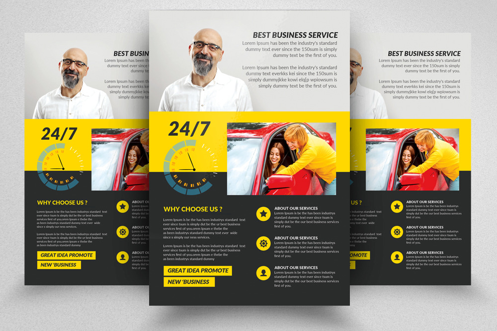Learn Driving Flyer Templates, a Flyer Template by Psd Templates