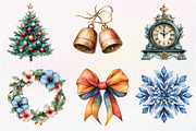 Vintage Drawing Christmas Clipart, an Illustration by Dream Creation (Thumbnail 2 of 7)