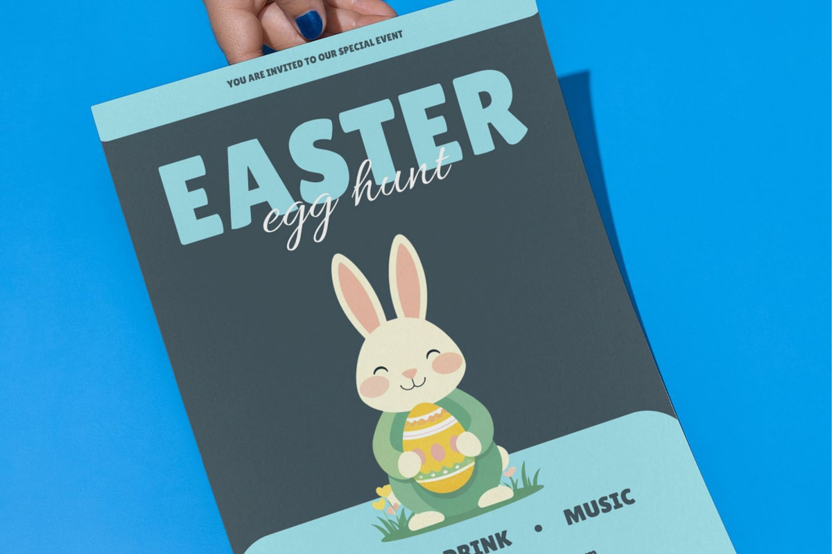 Easter Egg Hunt Flyer Template Canva, a Flyer Template by BiancaXavier (Photo 2 of 3)
