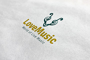 Love Music Logo, a Branding & Logo Template by ArtFusion (Thumbnail 1 of 5)