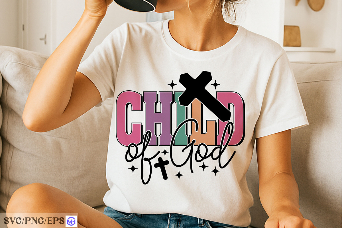 Child of God SVG PNG Christian Faith, a Graphic by mh_arif (Photo 2 of 4)