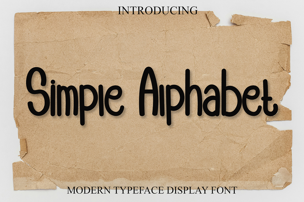 Simple Alphabet, a Sans Serif Font by InermediaSTUDIO (Photo 1 of 8)
