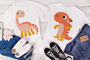 Dinosaur Cartoon Flat Clipart, Dino, an Animal Illustration by Noey smiley (Thumbnail 4 of 6)