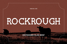 Rockrough Distressed Slab Serif Font