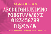 Maukers - Slab Serif, a Slab Serif Font by Littlehand (Thumbnail 8 of 9)