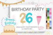 Birthday stamps, air balloon stamps, a Brush Add-On by Let's Art (Thumbnail 1 of 3)