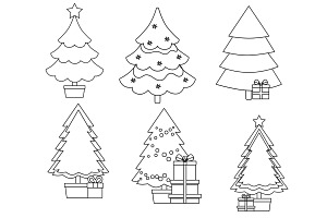 Christmas Trees Set 2