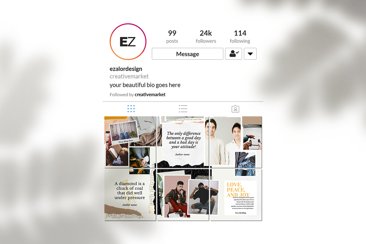 Journal Puzzle, a Social Media Template by Analogi Studio (Photo 7 of 9)