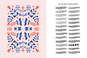 Geometric Flowers Procreate Brushes, a Brush Add-On by Pencil Twist (Thumbnail 2 of 10)