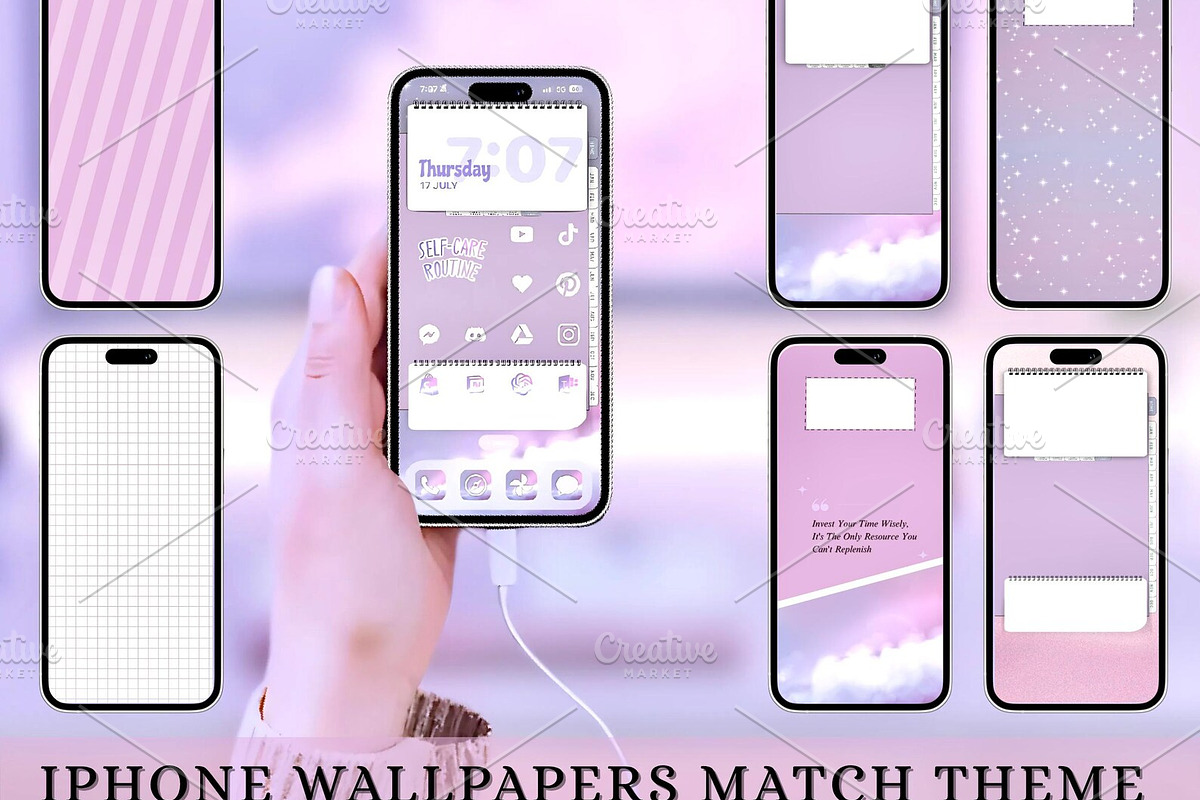 Purple iPad and iPhone Theme + Icons, a Wallpaper Photo by BeeRubby (Photo 7 of 9)