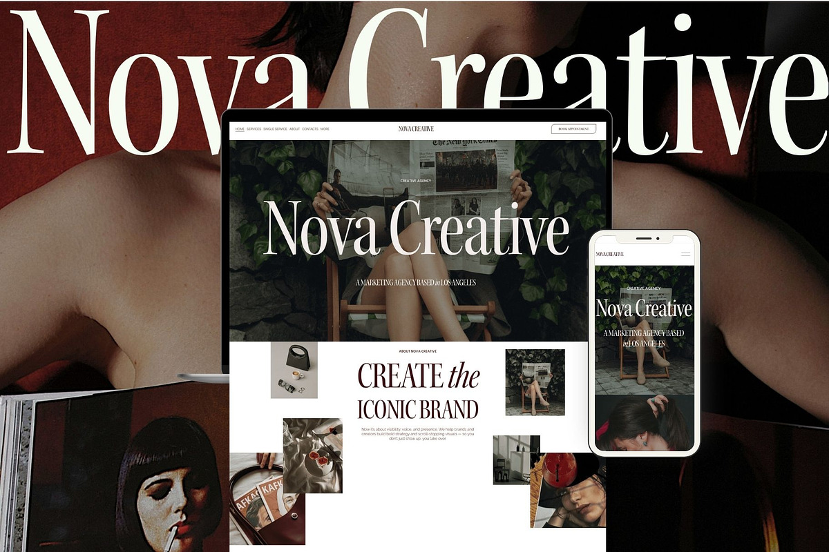 Squarespace Agency Website Template, a Squarespace Template by Presentibox (Photo 2 of 14)
