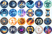Brilliant Zodiac Sublimation Bundle, an Illustration by Craft Nest (Thumbnail 4 of 8)
