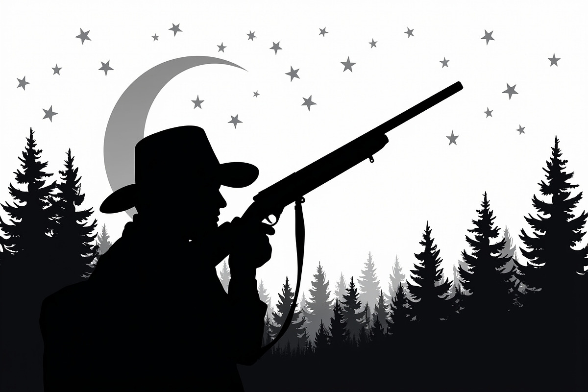 Camouflage Hunter Silhouette Vector, an Illustration by Amazin_art (Photo 8 of 10)